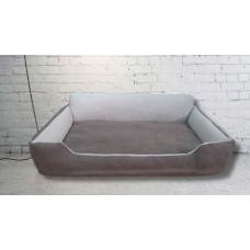 М“яке місце лежанка ліжко (60*35см, блискавки в бортиках) для собаки з якісної меблевої тканини