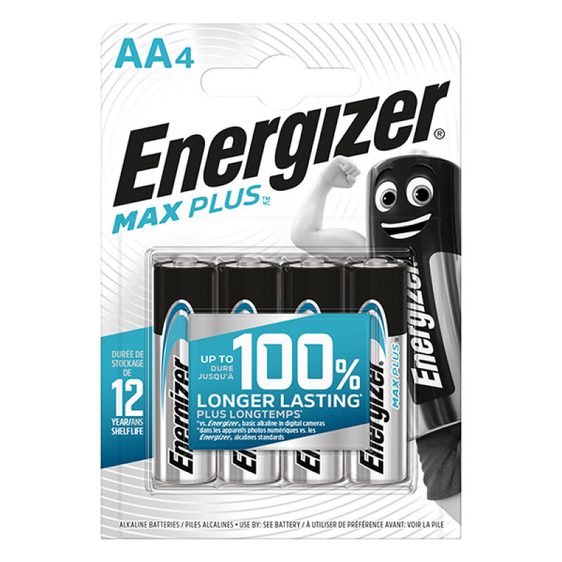 Батарейка Energizer MAX PLUS Alkaline LR6 (АА), лужна, 1 шт.