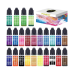 Рідкі пігменти для епоксидної смоли, набір 24 кольори, прозорі барвники