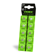 Батарейка Videx AG3 (LR41) Alkaline, 1.5 V, 10шт