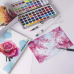Набір акварельних фарб для малювання Professional Paint Set 90 кольорів в наборі акварельний папір і пензлики Набір акварельних фарб для малювання Professional Paint Set 90 кольорів в наборі акварельний папір і пензлики
