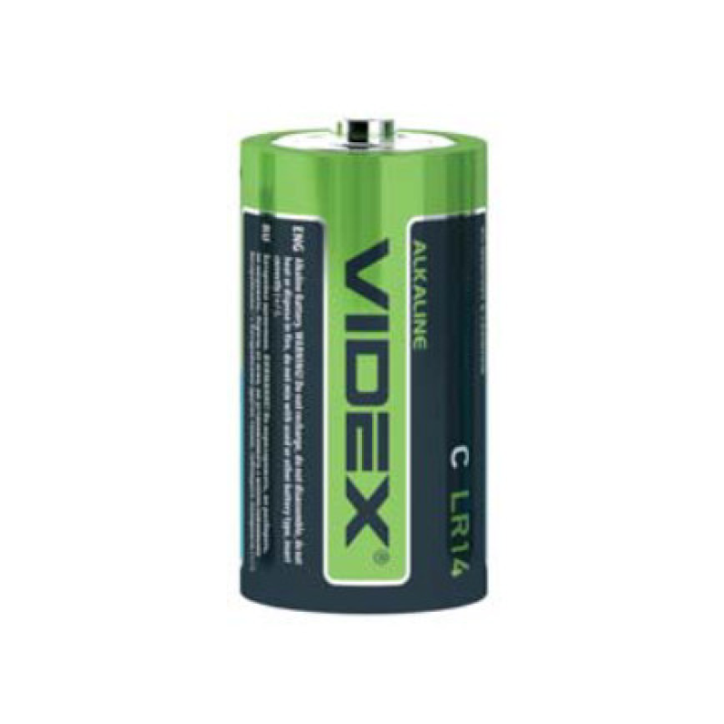 Батарейка VIDEX LR14 alkaline (C), щелочная, 1шт