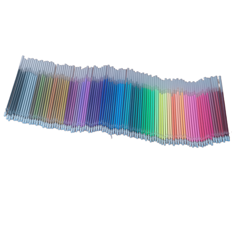 Кольорові 100шт Гелеві стержні ампулки для ручки