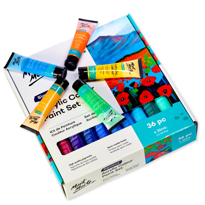 Фарби акрилові для малювання Mont Marte Acrylic Color Paint Set Signature 36pc x 36ml