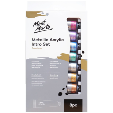 Фарби акрилові металік для малювання Mont Marte Metallic Acrylic Paint Intro Set Premium 10ml