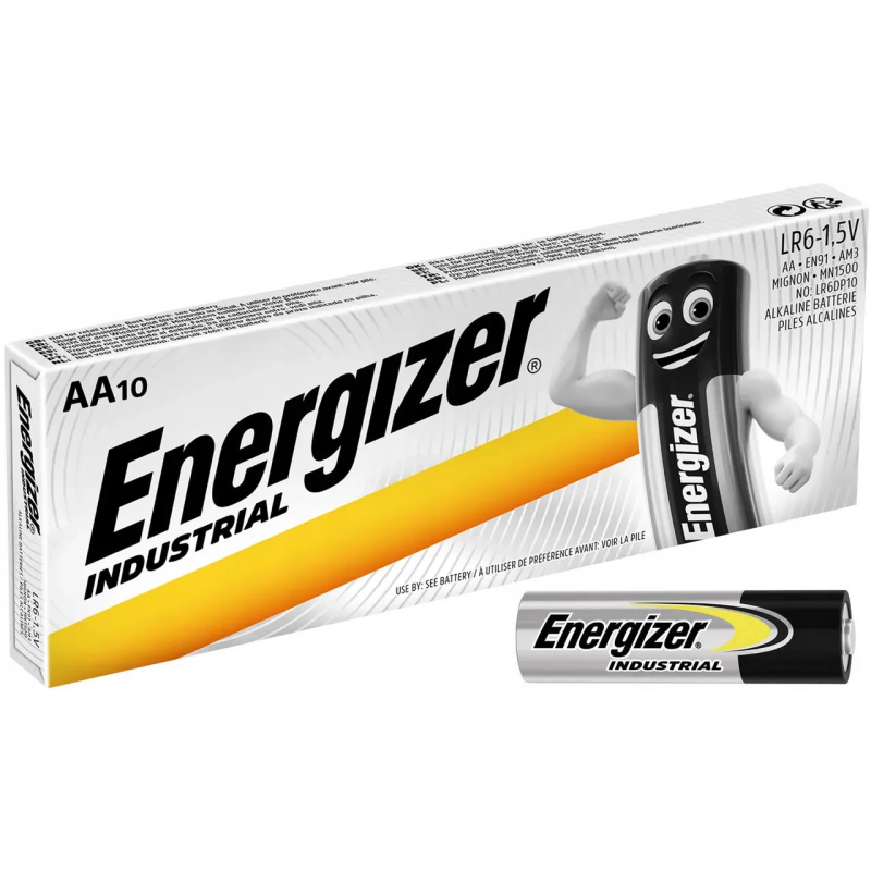 Батарейка Energizer industrial Alkaline LR6 (АА), лужна, 10 шт.