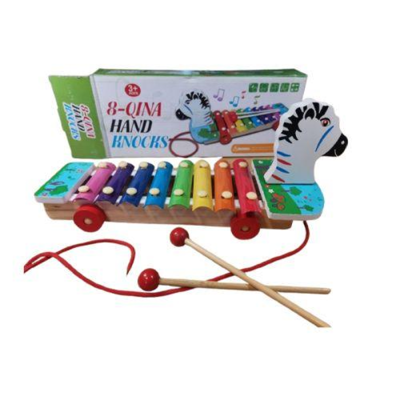 Дерев“яна іграшка Ксилофон каталка Зебра Дерев“яна іграшка Ксилофон каталка Зебра