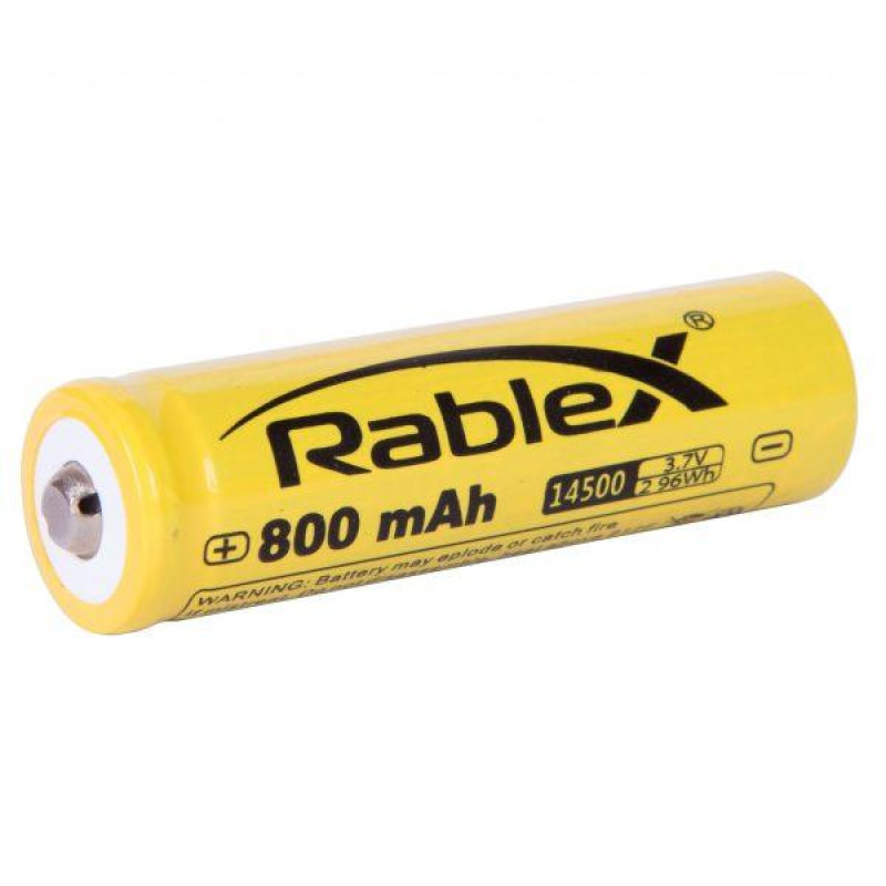 Акумулятор Rablex Li-ion 14500 (без захисту), 800 mAh, 3,7V