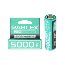 Акумулятор Rablex Li-ion 21700 (без захисту), 5000 mAh, 3,7V, 1 шт.