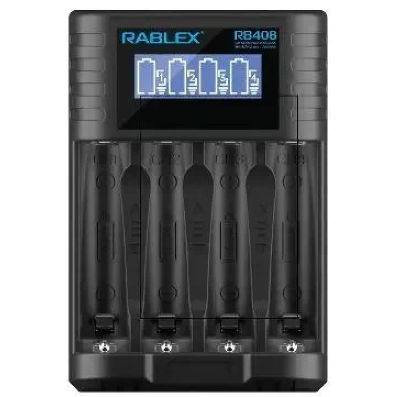 Зарядний пристрій RABLEX RB408 AA/AAA/14500/10340