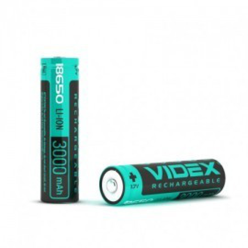 Акумулятор Videx Li-ion 18650-P (захист), 3000 mAh, 3,7V Акумулятор Videx Li-ion 18650-P (захист), 3000 mAh, 3,7V