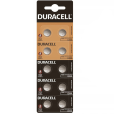 Батарейка Duracell Alkaline LR44 (AG13/A76/V13GA), лужна, 10 шт., ТІЛЬКИ ОРИГИНАЛ