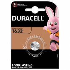 Батарейка Duracell CR1632 Lithium, 3.0 V, 1 шт., ТІЛЬКИ ОРИГИНАЛ