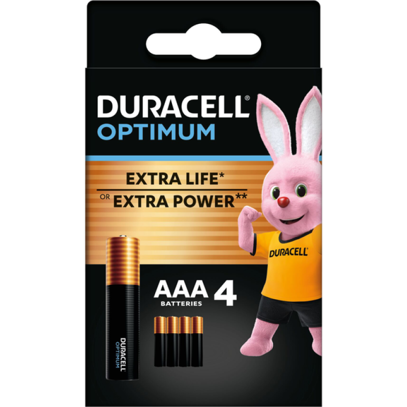 Батарейка Duracell OPTIMUM Alkaline LR03 (AАА), лужна, 4 шт., ТІЛЬКИ ОРИГИНАЛ Батарейка Duracell OPTIMUM Alkaline LR03 (AАА), лужна, 4 шт., ТІЛЬКИ ОРИГИНАЛ