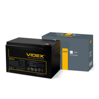 Акумулятор свинцево-кислотний SLA VIDEX 6FM12 12V/12Ah, 1шт