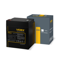Акумулятор свинцево-кислотний SLA VIDEX 6FM4.5 12V/4.5Ah, 1шт