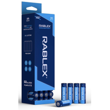 Батарейка RABLEX R6 zink-carbon (АА), сольова, 1 шт., НОВИЙ ДИЗАЙН