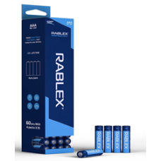 Батарейка RABLEX R03 zink-carbon (ААA), сольова, 60 шт., НОВИЙ ДИЗАЙН
