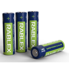 Батарейка RABLEX Super Power LR6 Alkaline (АА), лужна, 1 шт., НОВИЙ ДИЗАЙН