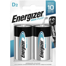Батарейка Energizer MAX PLUS Alkaline LR20 (D), лужна, 1 шт.