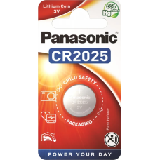 Батарейка Panasonic CR2025 Lithium, 3.0 V, 1 шт.