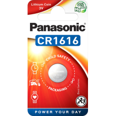 Батарейка Panasonic CR1616 Lithium, 3.0 V, 1 шт.
