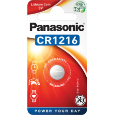 Батарейка Panasonic CR1216 Lithium, 3.0 V, 1 шт.