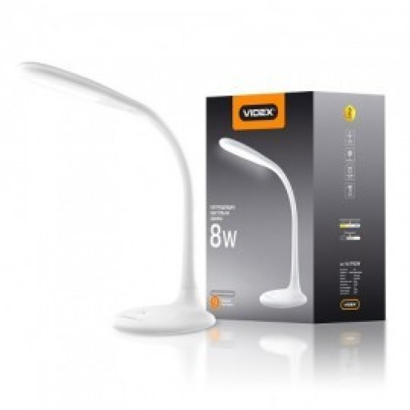 LED-лампа настільна Videx VL-TF03W 8 W 3000-5500 K 220V LED-лампа настільна Videx VL-TF03W 8 W 3000-5500 K 220V
