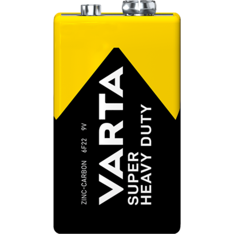 Батарейка VARTA Super Heavy Duty (Superlife) 6F22 9V (Крона), сольова