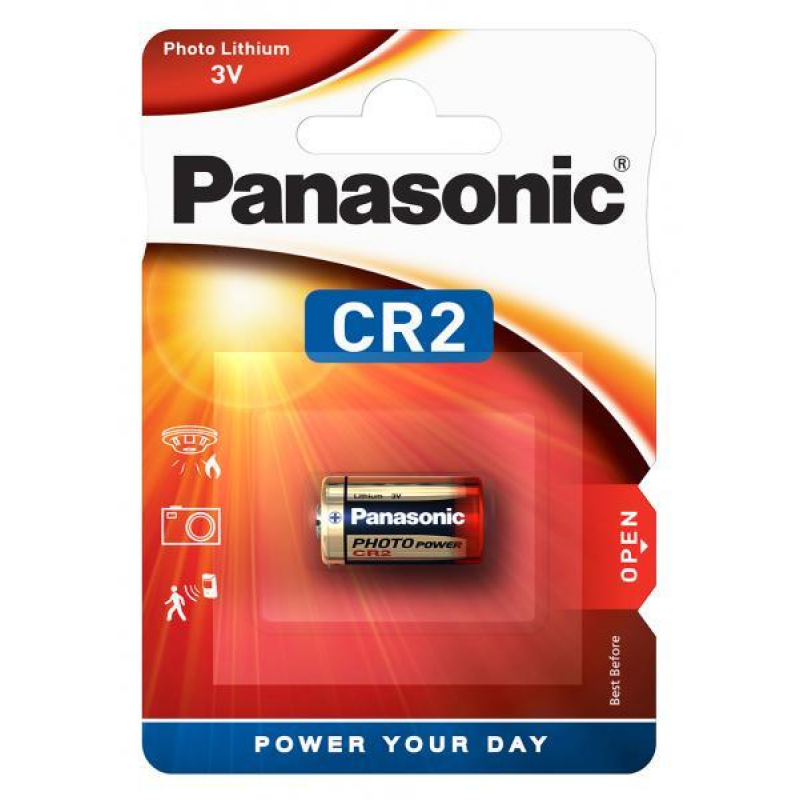 Батарейка Panasonic CR2 Lithium, 3.0 V, 1 шт. Батарейка Panasonic CR2 Lithium, 3.0 V, 1 шт.