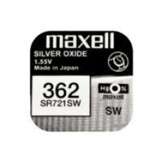 Батарейка Maxell SR721SW Silver Oxide (362), 1.55V, 1 шт.