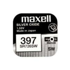 Батарейка Maxell SR726SW Silver Oxide (397), 1.55V, 1 шт.