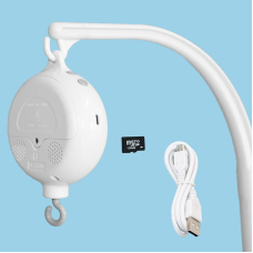 Музичний блок для дитячого мобіля 128Мb SD карта + Регулювання гучності (на батарейках)