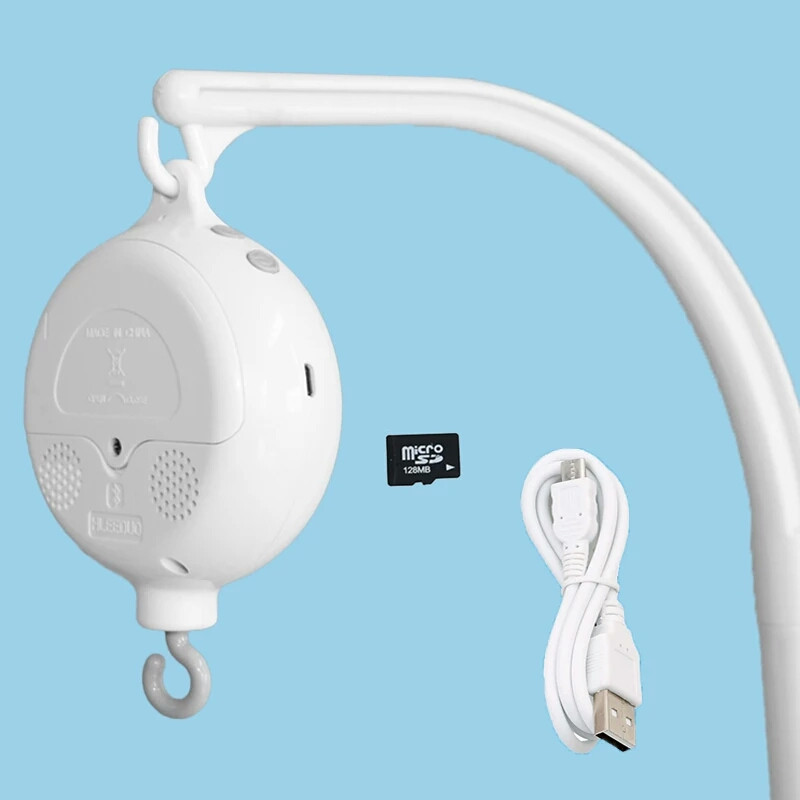 Музичний блок для дитячого мобіля 128Мb SD карта + Регулювання гучності (на батарейках)