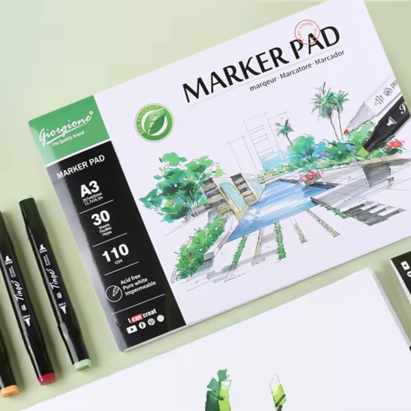 Скетчбук для ескізів і замальовок A3, 30 аркушів, 110 г/м², блокнот для творчості, живопису, ілюстрацій Скетчбук для ескізів і замальовок A3, 30 аркушів, 110 г/м², блокнот для творчості, живопису, ілюстрацій