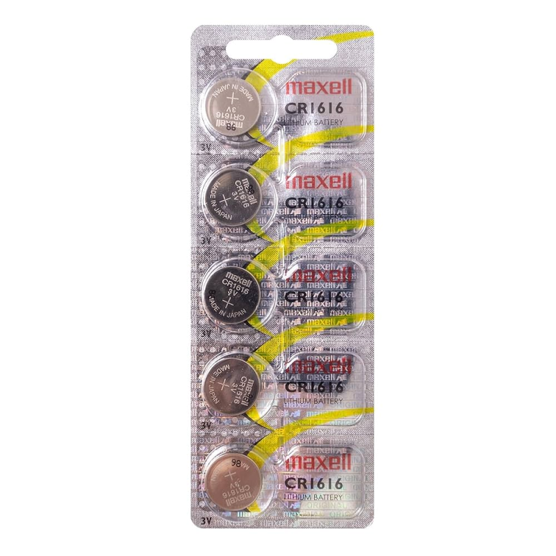 Батарейка Maxell CR1616 Lithium, 3.0 V, ЯПОНІЯ, 5 шт.