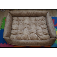 М“яке місце лежанка (70*50 см, блискавки в бортиках) ліжко для собаки з якісної меблевої тканини