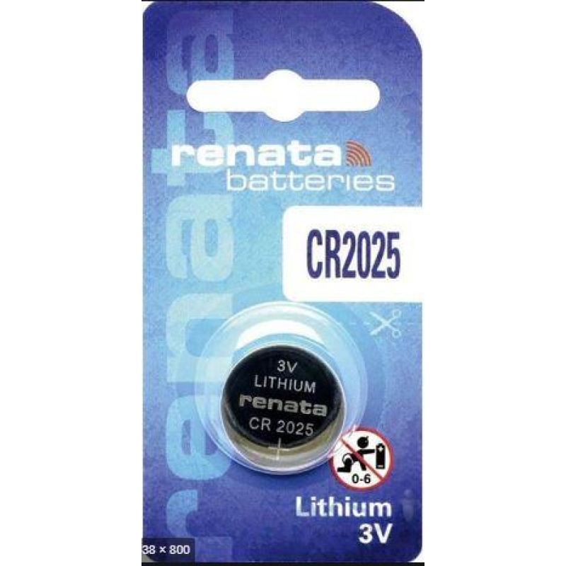 Батарейка Renata CR2025 Lithium, 3.0 V, 1 шт.