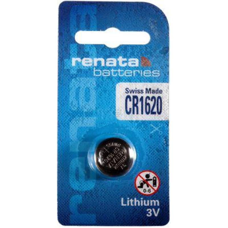 Батарейка Renata CR1620 Lithium, 3.0 V, 1 шт.
