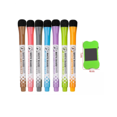 Маркер Gxin  7шт КОЛЬОРОВІ + губка для магнітної білої дошки, планери