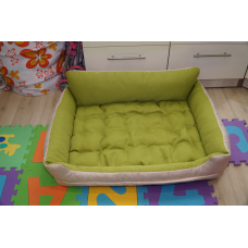 М“яке місце лежанка ліжко (70*50см, на блискавках в бортах) для кота собаки з меблевої тканини