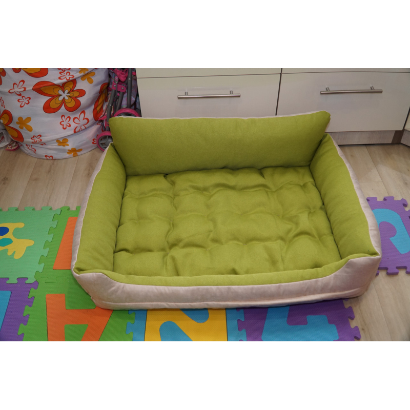 М“яке місце лежанка ліжко (70*50см, на блискавках в бортах) для кота собаки з меблевої тканини