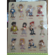 Дерев“яна Рамка-вкладиш Сім“я (анг)