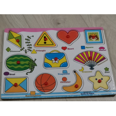 Дерев“яна іграшка Рамка-вкладиш Фігури