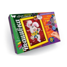 Вишивка великим бісером і стрічками Данко тойс Заєць