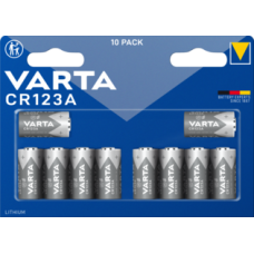 Батарейка Varta CR123А Lithium, 3.0 V, 10 шт.