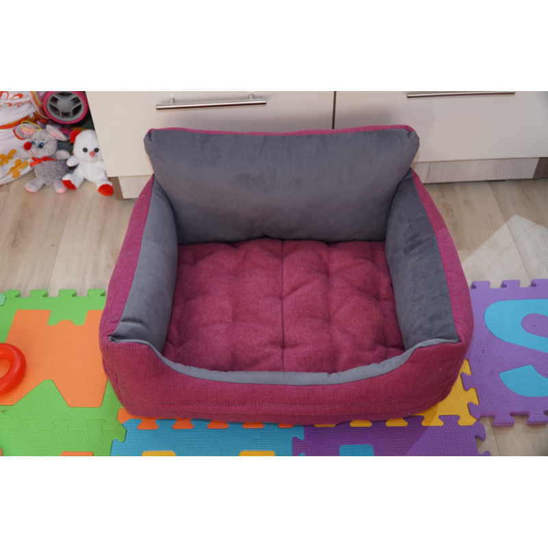 М“яке місце лежанка ліжко (50*40см блискавки в бортиках) для кішки кота собаки з якісної меблевої тканини