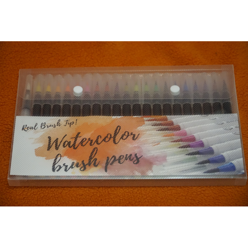 Акварельні маркери ( маркер кисть ) 20 кольорів на водній основі, Дитячий набір для малювання