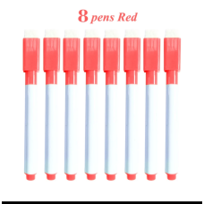 Набір 8шт  ЧЕРВОНІ маркери для магнітної дошки з магнітом