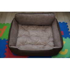 М“яке місце лежанка ліжко (50*40см, на блискавках в бортах) для кота собаки з меблевої тканини